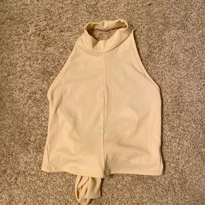 Open back halter top. XS. Never worn. New without tags.